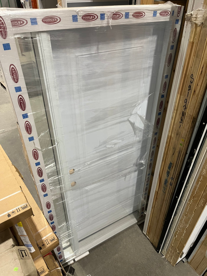 Doorplex Prehung Steel Entry Door with Full Lite Sidelite – 41” x 82.5”