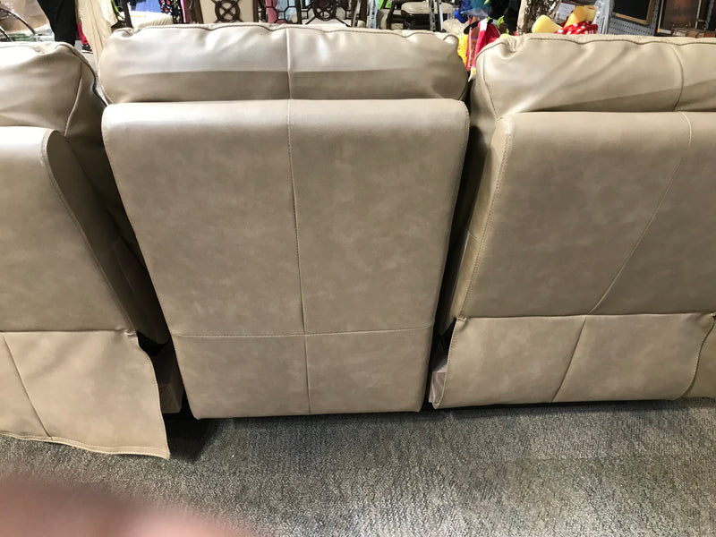 Tan 3-Seater Recliner Sofa