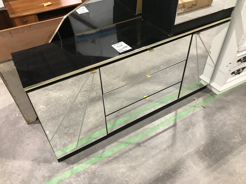 Vintage Mirrored Side Board/ Dresser With Mirror