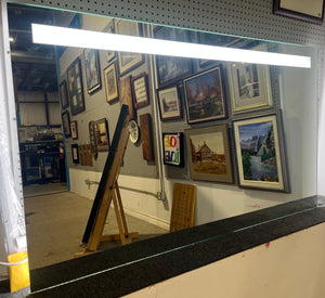 60” Large Mirror with Built-in Light Bar