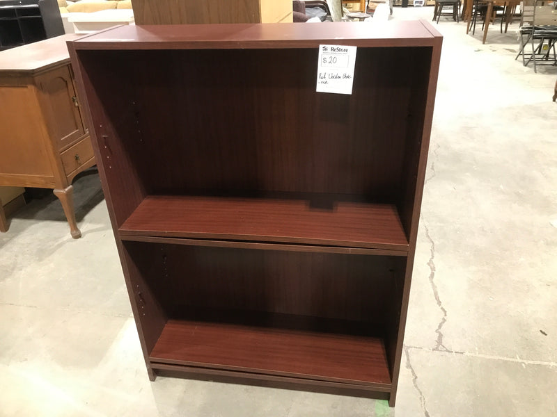 Red Veneer Bookcase