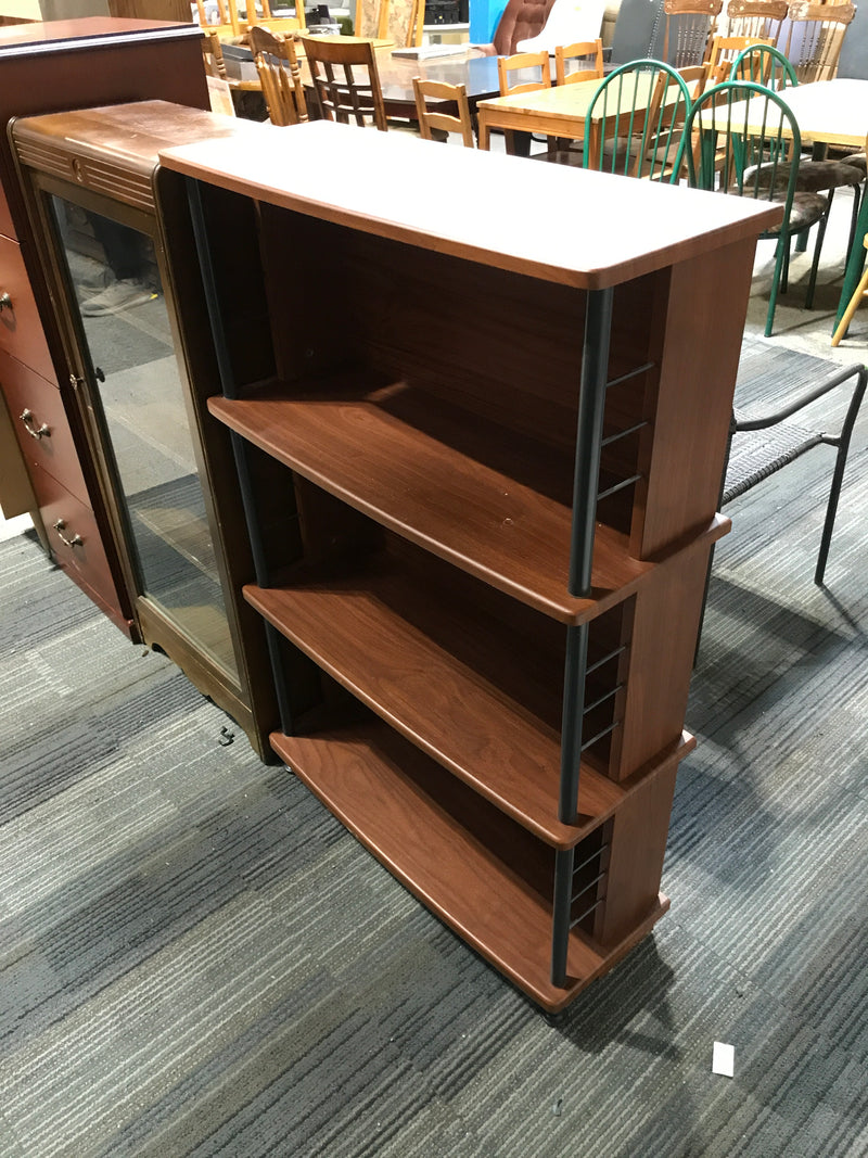4 wooden brown shelf