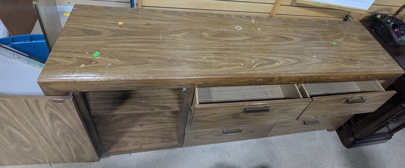 6-Drawer Wood Finish Dresser