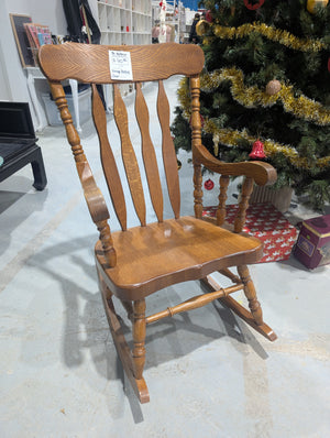 Vintage Spindle-Back Rocking Chair