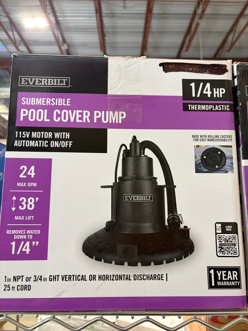 Everbilt 1/4 HP Submersible Pool Cover Pump