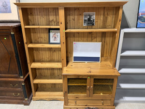 Rustic Solid Wood Hutch & Storage Cabinet