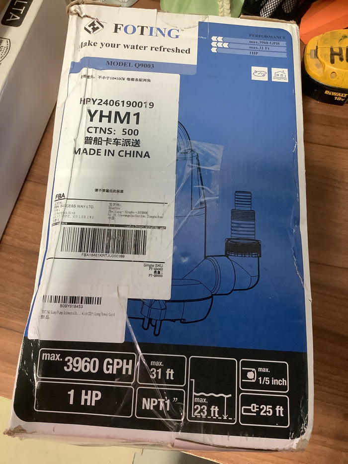 Foting Submersible Utility Pump