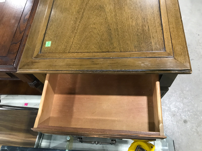 Rectangular End Table With Small Drawer