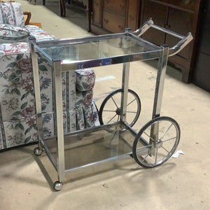 Glass Serving Cart