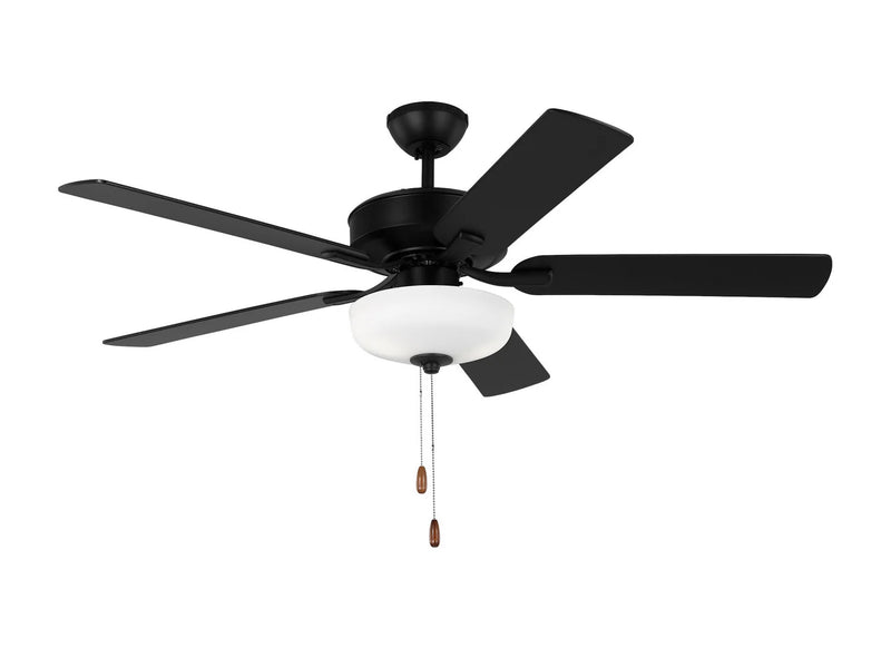 Generation Lighting Fan Collection Linden DC 52" LED Fan, Midnight Black