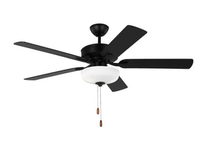 Generation Lighting Fan Collection Linden DC 52" LED Fan, Midnight Black