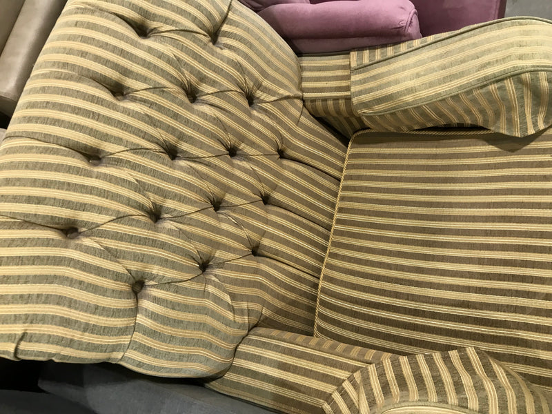 Golden Yellow Stripped Armchair