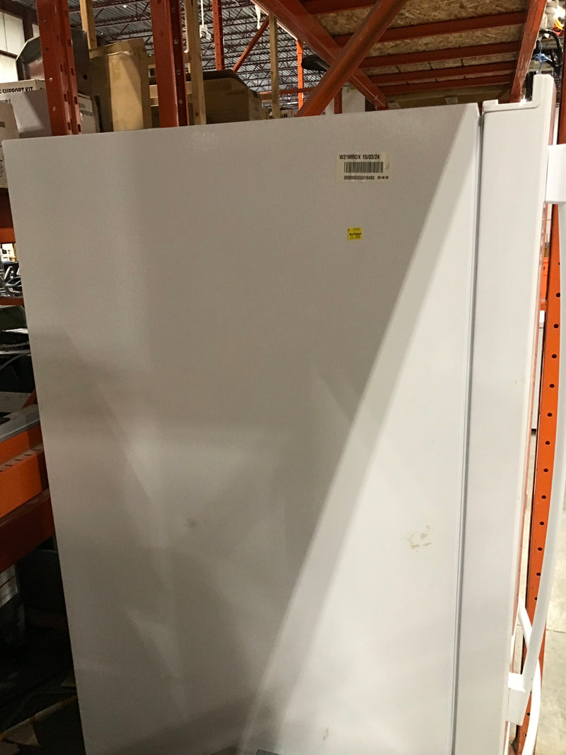 GE White Refrigerator With Bottom Freezer