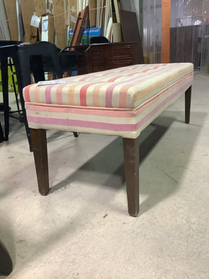 Plush Striped Bench