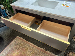 A4833 Grey with White Marble 48" Vanity
