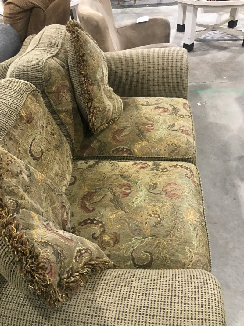 Green Patterned Sofa
