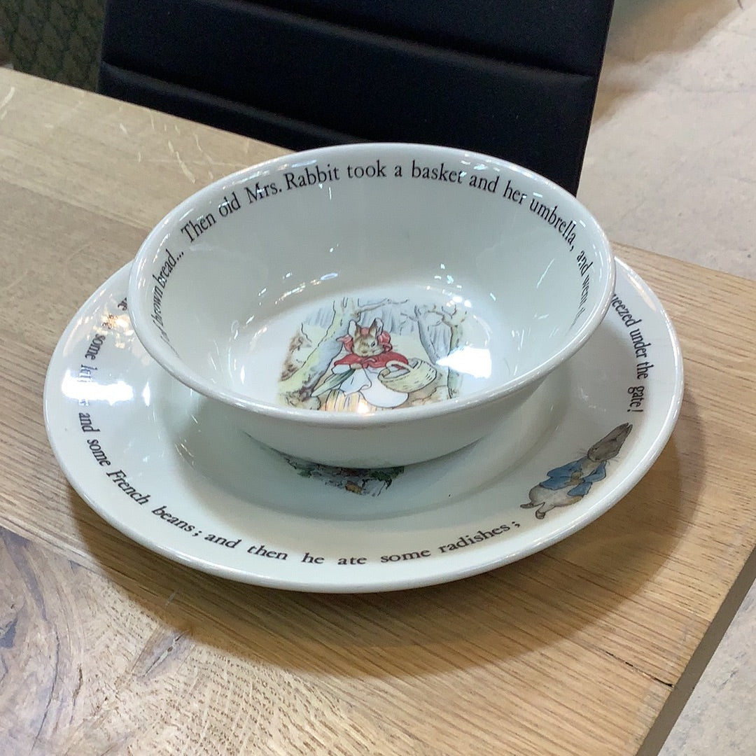 Wedgewood Peter Rabbit Bowl with Saucer – Habitat for Humanity Greater ...