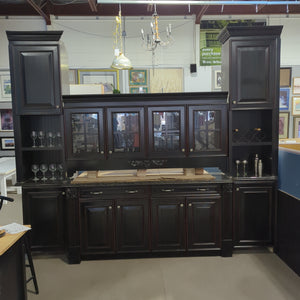 Large Black Bar cabinets