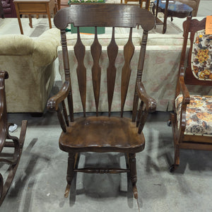 Dark Wood Rocking Chair