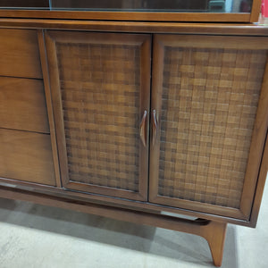 Sideboard with sliding glass display