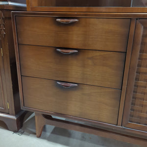 Sideboard with sliding glass display