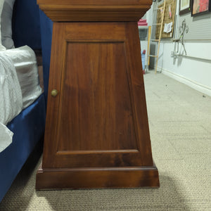Wooden trapezoid nightstand