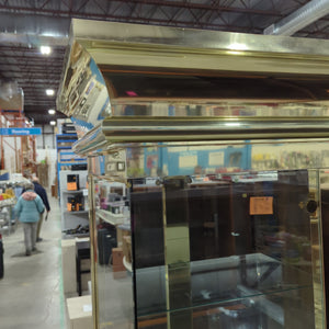 Glass and Brass Curio cabinet