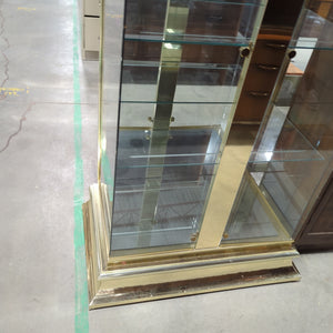 Glass and Brass Curio cabinet