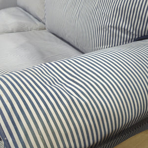 Blue Striped Sofa Bed