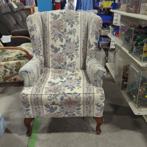 Floral Wingback Armchair