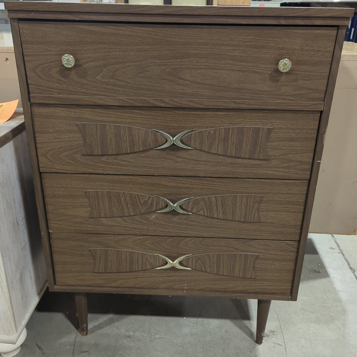 Tall Veneer 4 Drawer Dresser
