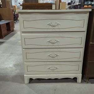 White 4 Drawer Dresser