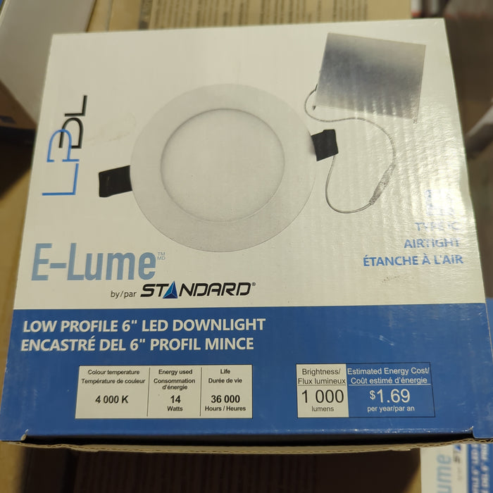 E-Lume low profile 6" Led downlight