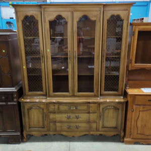 Buffet and Hutch with Glass Doors