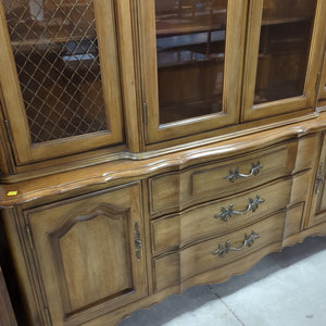 Buffet and Hutch with Glass Doors