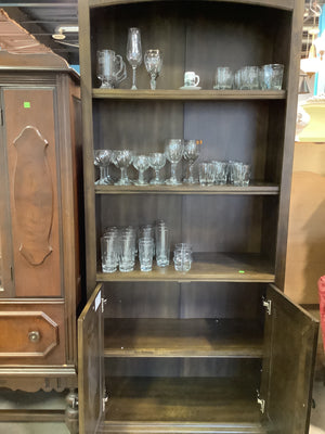 Executive Bookcase with Wood Door