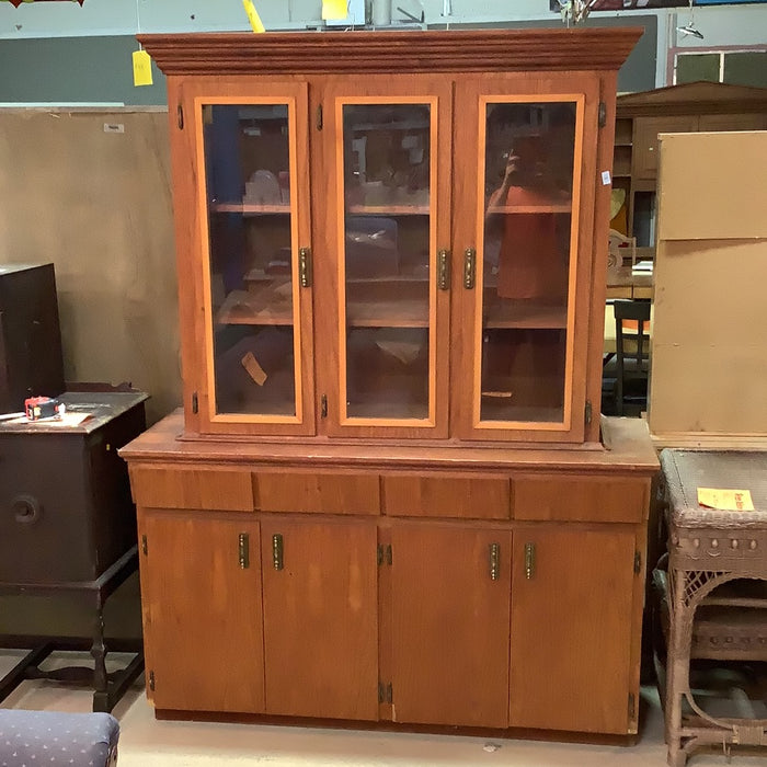 Red Wood Buffet and Hutch