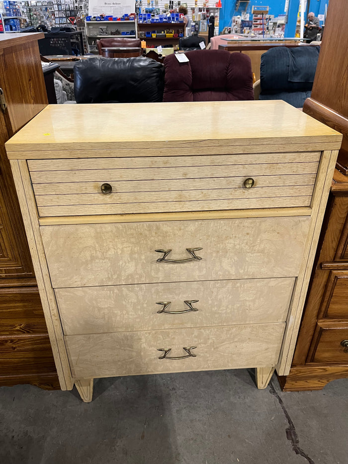 Vintage Blonde Wood Dresser