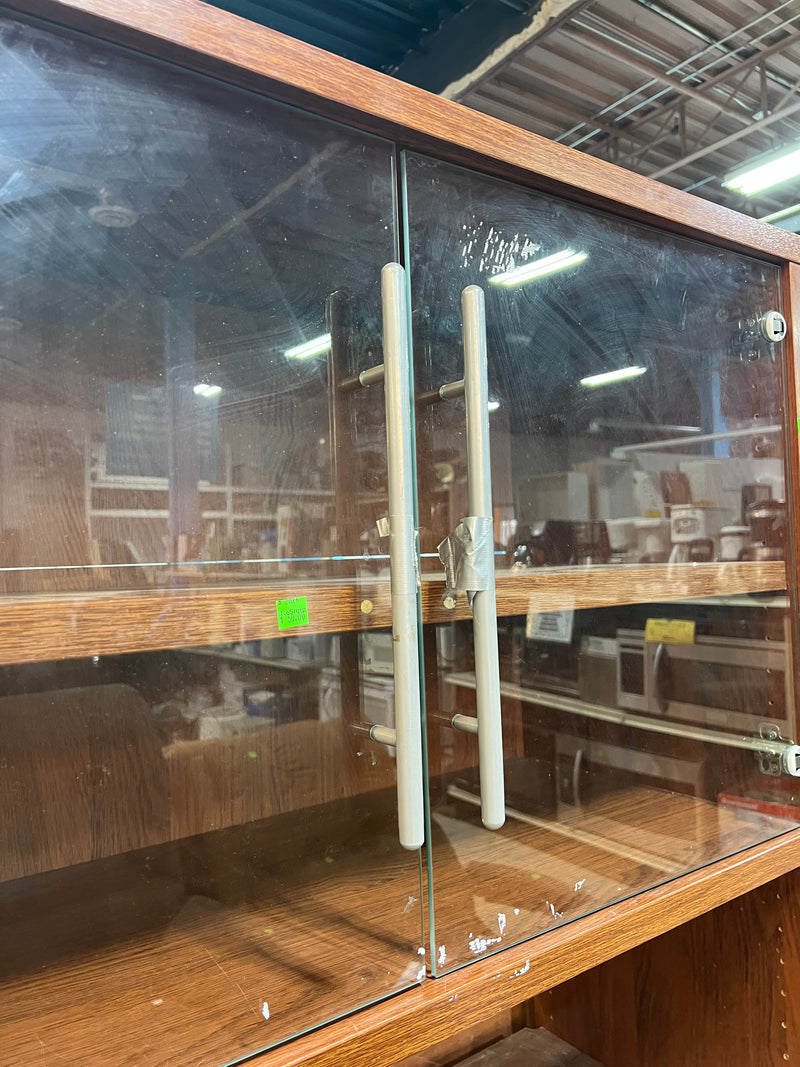 Mid-Century Modern Display Cabinet & Open Bookcase