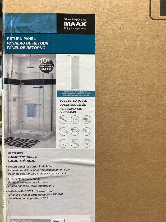 MAAX SHOWER DOOR (RETURN PANEL)