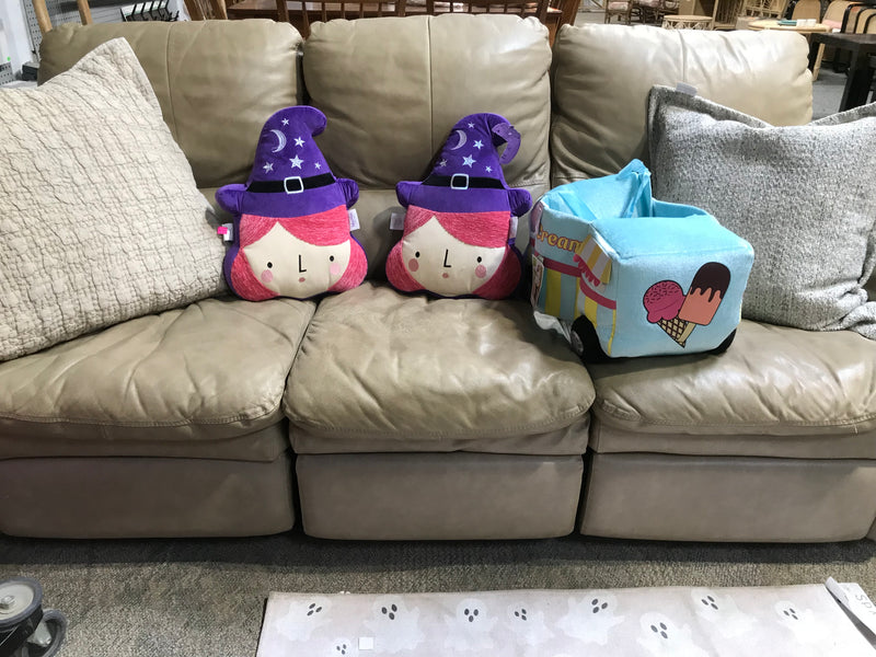 Tan 3-Seater Recliner Sofa