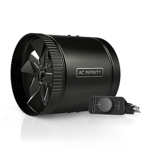 AC Infinity RAXIAL S8 Inline Booster Duct Fan 8” with Speed Controller