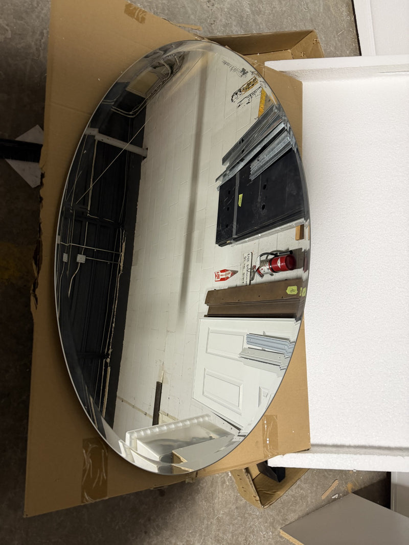 Howard Elliott Collection 36002 Oval Frameless Mirror