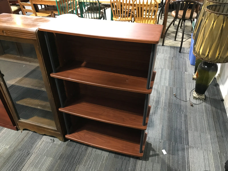 4 wooden brown shelf