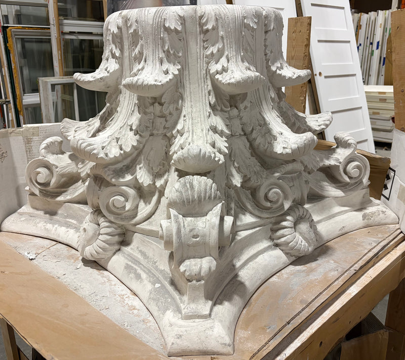 Large Ornate Decorative Column Capital