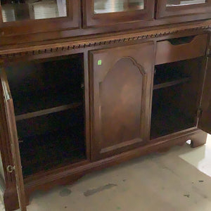 Glass Buffet & Hutch