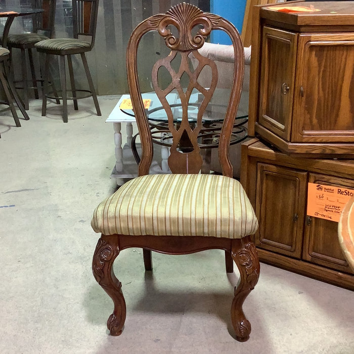 Traditional Carved Wood Dining Chair