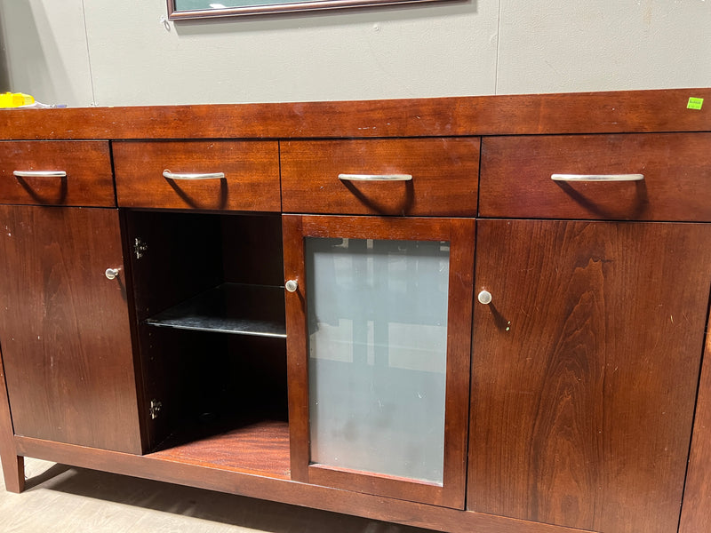 Reddish-Brown Wooden Sideboard