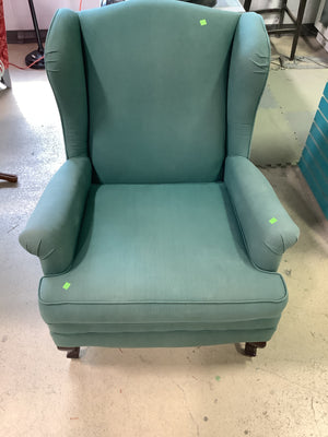 Green Wingback Armchair