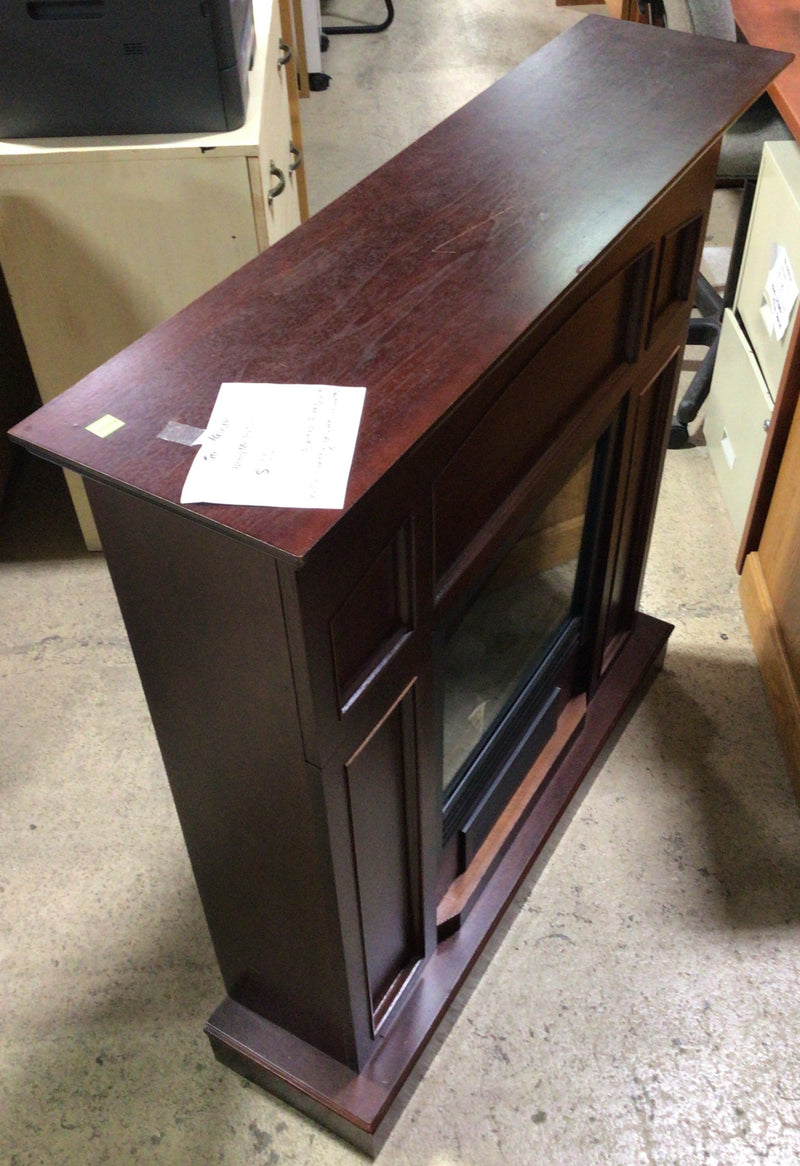 Cherry Brown Electric Fireplace